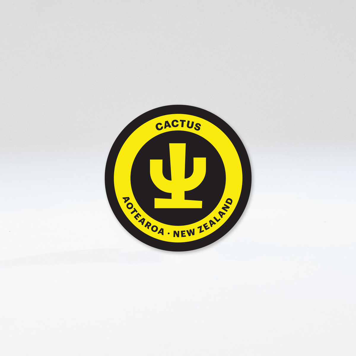 Cactus Circle Sticker