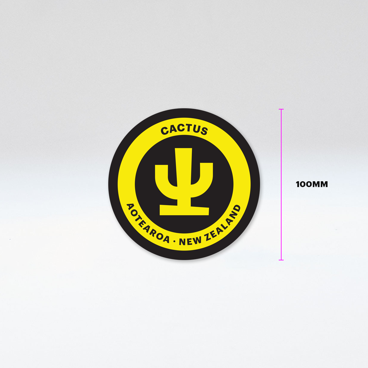 Cactus Circle Sticker